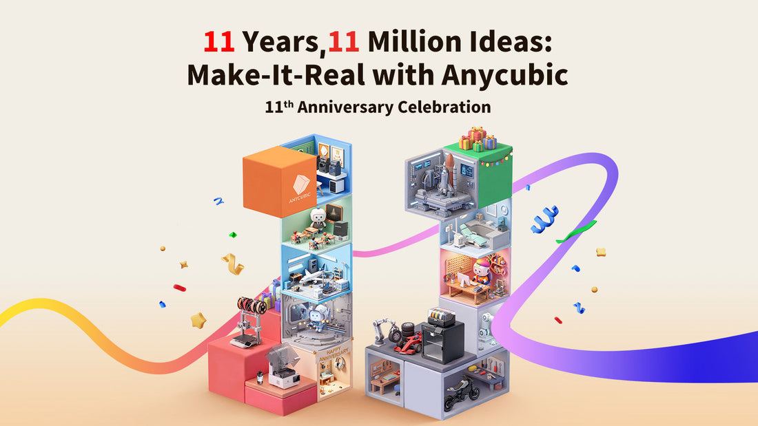 Soldes du 11e anniversaire d’Anycubic 2026 : réductions sur les imprimantes 3D et offres spéciales sur les matériaux