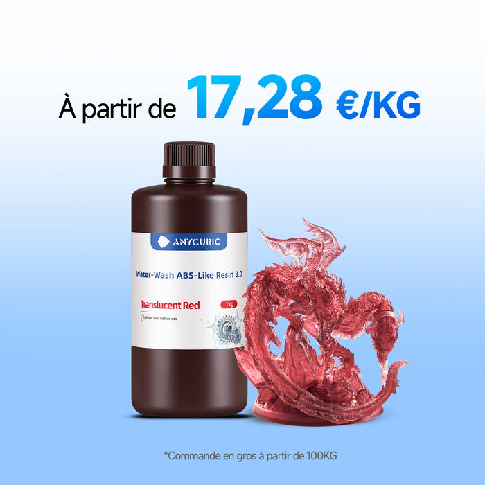Résine Type ABS Lavable à l’Eau 3.0 10-100KG