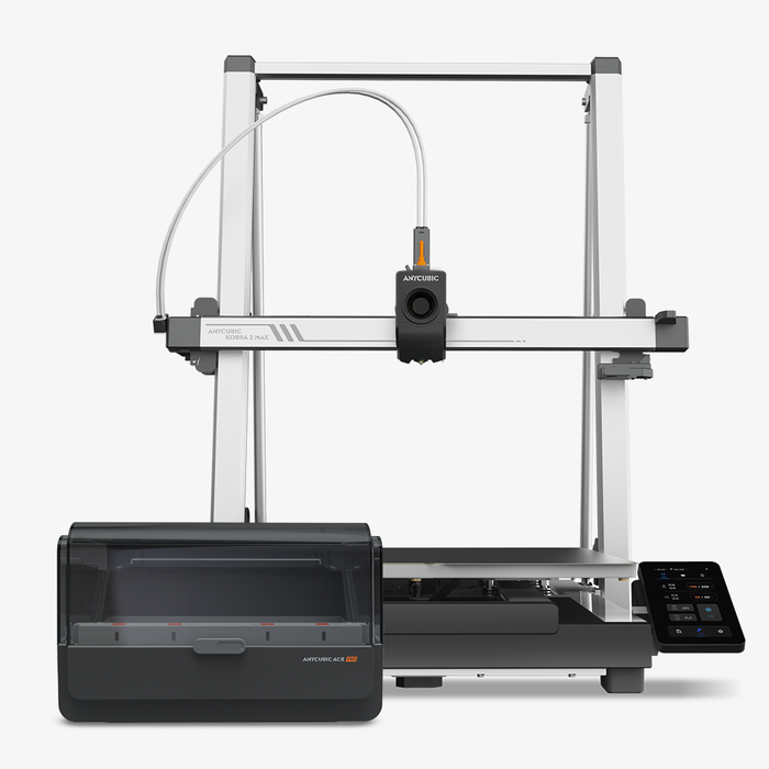 Anycubic Kobra 3 Max Combo Imprimante 3D – Impression Multicolore, Vitesse Élevée 600 mm/s, Grand Volume d'Impression 420×420×500 mm