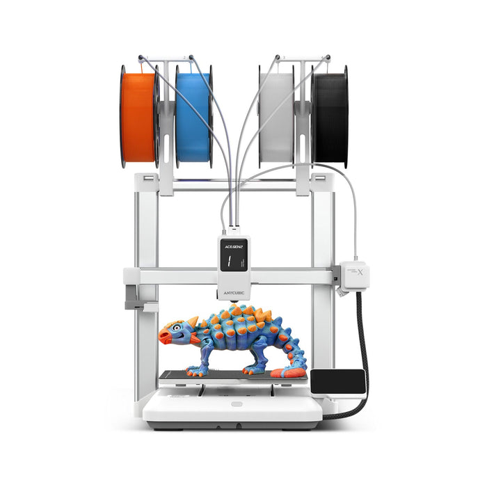 Imprimante 3D Anycubic Kobra X – 4 couleurs intégrées, premier parfait, impression silencieuse et stable, facile à utiliser pour les débutants